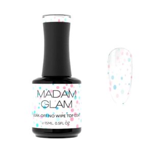 Madam Glam - Gel Polish - No Wipe Top Coat - Love Sprinkles