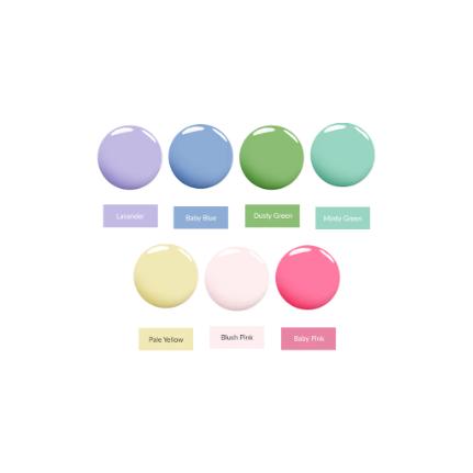 Madam Glam - Pastel Art Gel Paints Bundle