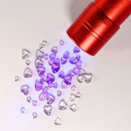 Maniology - Nail Art Stickers - Color-changing heart studs