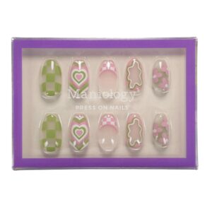 Maniology - Press On Nails - Flower Babe - Short Round