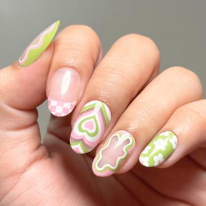Maniology - Press On Nails - Flower Babe - Short Round - Image 2
