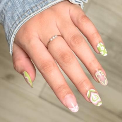 Maniology - Press On Nails - Flower Babe - Short Round - Image 4