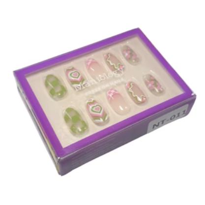 Maniology - Press On Nails - Flower Babe - Short Round - Image 7