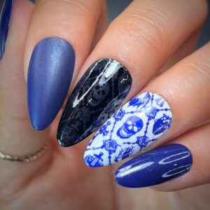 Maniology - Stamping Nail Polish - Nightshade: Shadowveil (B526) - Purple With Gold Shimmer
