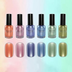 Maniology - Stamping Nail Polish - Satin Slumber: 6-Piece Smooth Metallic Set
