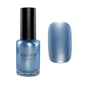 Maniology - Stamping Nail Polish - Satin Slumber: Bathrobe Bliss (P178) - Blue Smooth Metallic