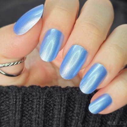 Maniology - Stamping Nail Polish - Satin Slumber: Bathrobe Bliss (P178) - Blue Smooth Metallic