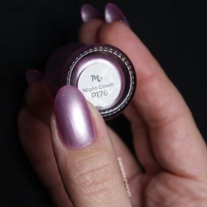 Maniology - Stamping Nail Polish - Satin Slumber: Night Gown (P176) - Pink Smooth Metallic - Image 5