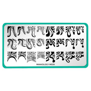Maniology - Stamping Plate - Wavy French (M539)