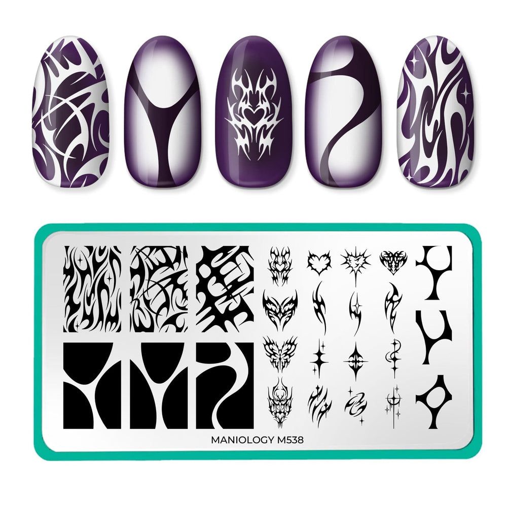 Maniology - Stamping Plate - Y2K Tattoo (M538)