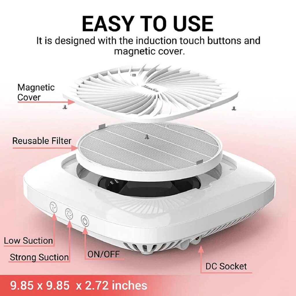 MelodySusie - SPro Nail Dust Collector - White