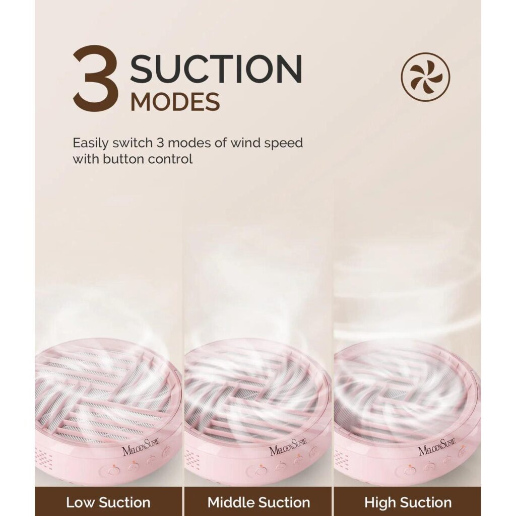 MelodySusie - SProR Cordless & Rechargeable Nail Dust Collector - Pink