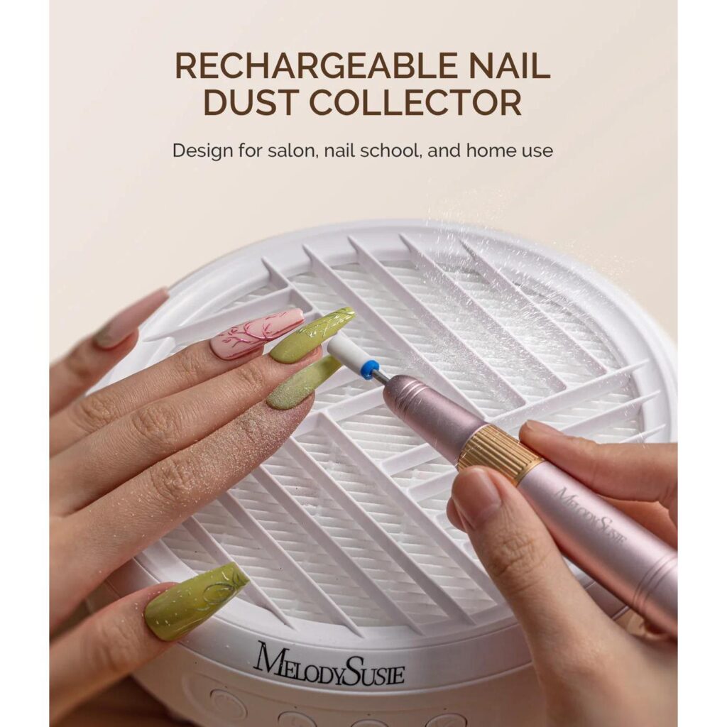 MelodySusie - SProR Cordless & Rechargeable Nail Dust Collector - White