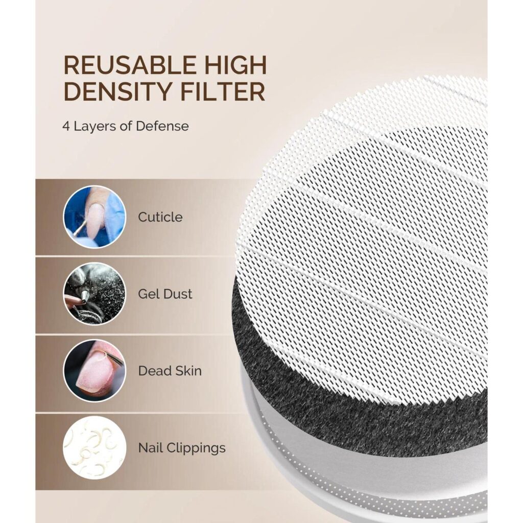 MelodySusie - SProR Cordless & Rechargeable Nail Dust Collector - White