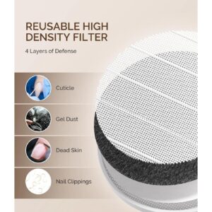 MelodySusie - SProR Cordless & Rechargeable Nail Dust Collector - White
