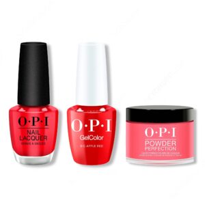 OPI - Intelli-Gel, Lacquer & Dip Combo - Big Apple Red