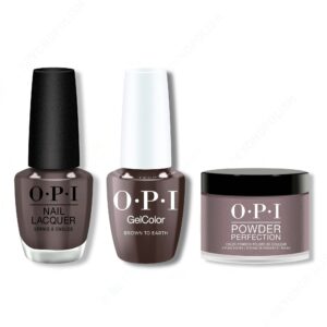 OPI - Intelli-Gel, Lacquer & Dip Combo - Brown To Earth