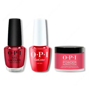 OPI - Intelli-Gel, Lacquer & Dip Combo - OPI Red