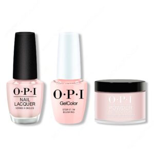 OPI - Intelli-Gel, Lacquer & Dip Combo - Stop It I'm Blushing!