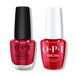OPI - Intelli-Gel & Lacquer Combo - Color So Hot It Berns