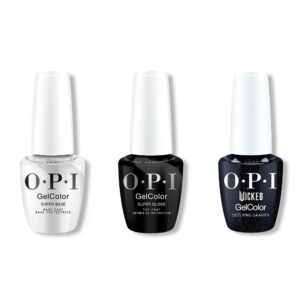 OPI GelColor Combo - Super Base, Super Gloss Top & Deflying Gravity