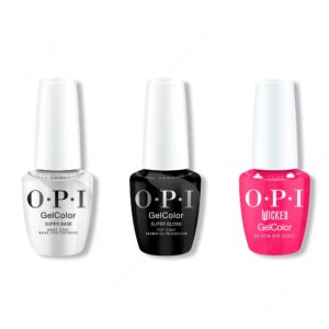 OPI GelColor Combo - Super Base, Super Gloss Top & Glinda the Good!