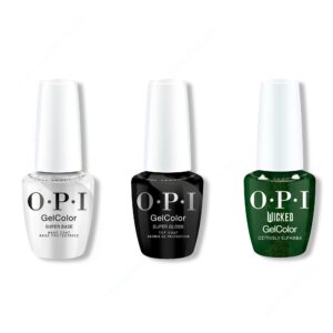 OPI GelColor Combo - Super Base, Super Gloss Top & Ozitively Elphaba
