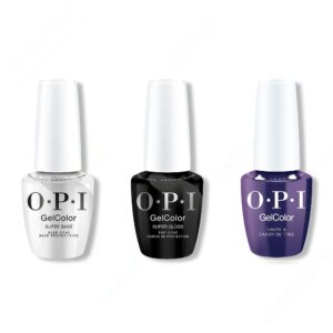 OPI GelColor Intelli-Gel Combo - Super Base Coat, Super Gloss Top Coat & Havin’ a Candy Ol’ Time