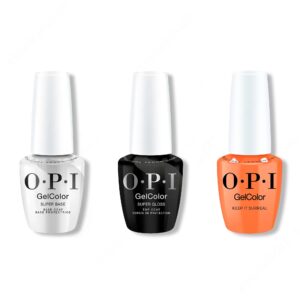 OPI GelColor Intelli-Gel Combo - Super Base Coat, Super Gloss Top Coat & Keep it Surreal