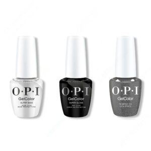 OPI GelColor Intelli-Gel Combo - Super Base Coat, Super Gloss Top Coat & Tempted to Lick-orice