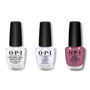 OPI - Nail Lacquer Combo - Base, Top & Butter Me Up Toffee