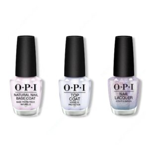 OPI - Nail Lacquer Combo - Base, Top & Case of Glamnesia