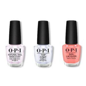 OPI - Nail Lacquer Combo - Base, Top & Cotton Candied Clawz