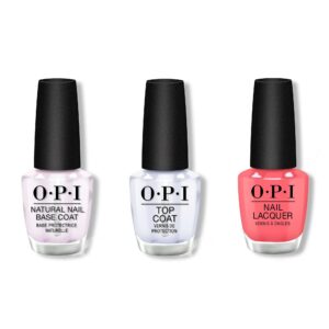 OPI - Nail Lacquer Combo - Base, Top & Drive ‘Em Magenta