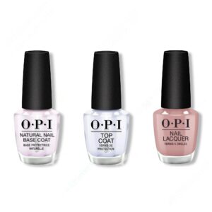 OPI - Nail Lacquer Combo - Base, Top & Flannel Aerobics