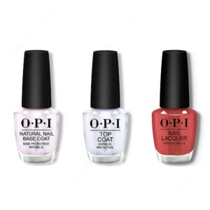 OPI - Nail Lacquer Combo - Base, Top & Ginger Snapped