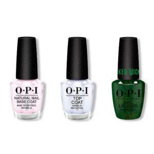 OPI - Nail Lacquer Combo - Base, Top & Ozitively Elphaba