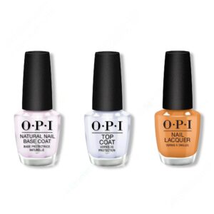 OPI - Nail Lacquer Combo - Base, Top & Penny Loafer Lane