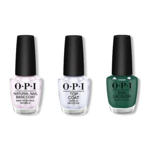 OPI - Nail Lacquer Combo - Base, Top & Pose-in-Ivy