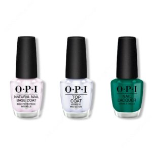 OPI - Nail Lacquer Combo - Base, Top & Rated Pea-G