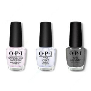 OPI - Nail Lacquer Combo - Base, Top & Tempted to Lick-orice