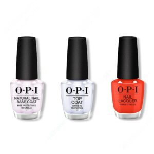 OPI - Nail Lacquer Combo - Base, Top & Totally Red-ical
