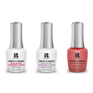 Red Carpet Manicure - Fortify & Protect Combo - Base, Top & Adoracoralable 0.3 oz