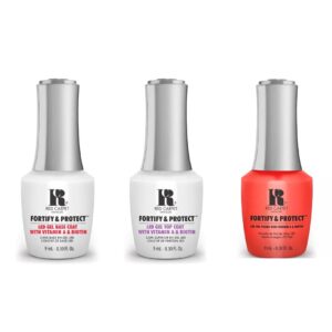 Red Carpet Manicure - Fortify & Protect Combo - Base, Top & Adventuring Abroad 0.3 oz