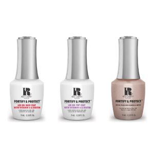Red Carpet Manicure - Fortify & Protect Combo - Base, Top & Nude Outlook 0.3 oz