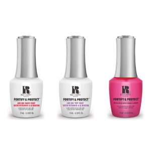 Red Carpet Manicure - Fortify & Protect Combo - Base, Top & Publicist In Pink 0.3 oz
