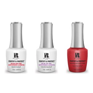 Red Carpet Manicure - Fortify & Protect Combo - Base, Top & Scarlet Superstar 0.3 oz