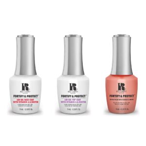 Red Carpet Manicure - Fortify & Protect Combo - Base, Top & Sunset Cruising 0.3 oz