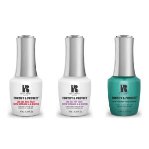 Red Carpet Manicure - Fortify & Protect Combo - Base, Top & Teal We Meet Again 0.3 oz