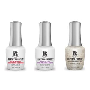 Red Carpet Manicure - Fortify & Protect Combo - Base, Top & Toasting To Me 0.3 oz